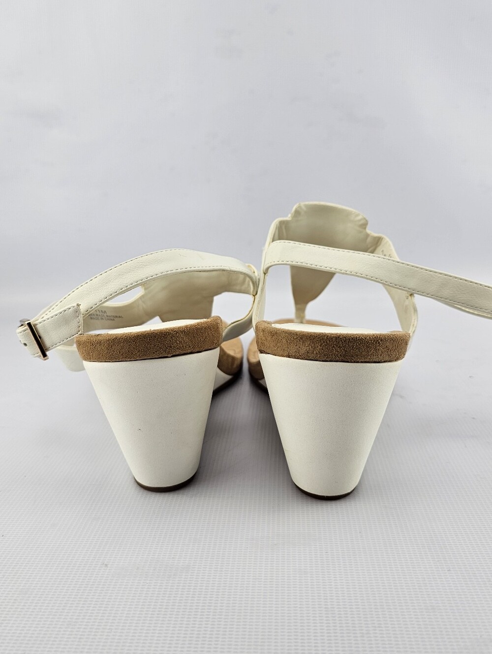 Alex Marie Burdette Thong Wedge Sandals White Women's Size 11 - Picture 4 of 8